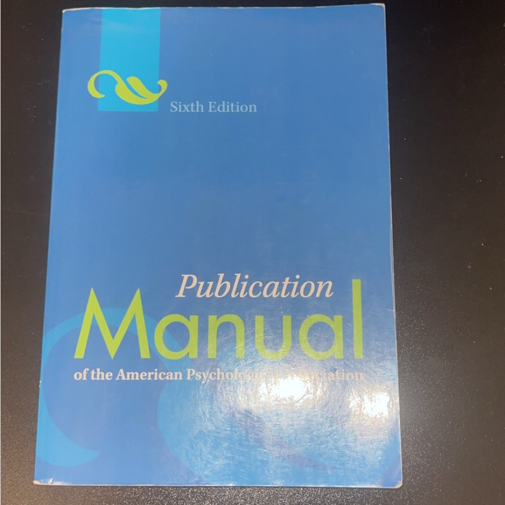 Publication Manual Sixth Edition - Blue Cover